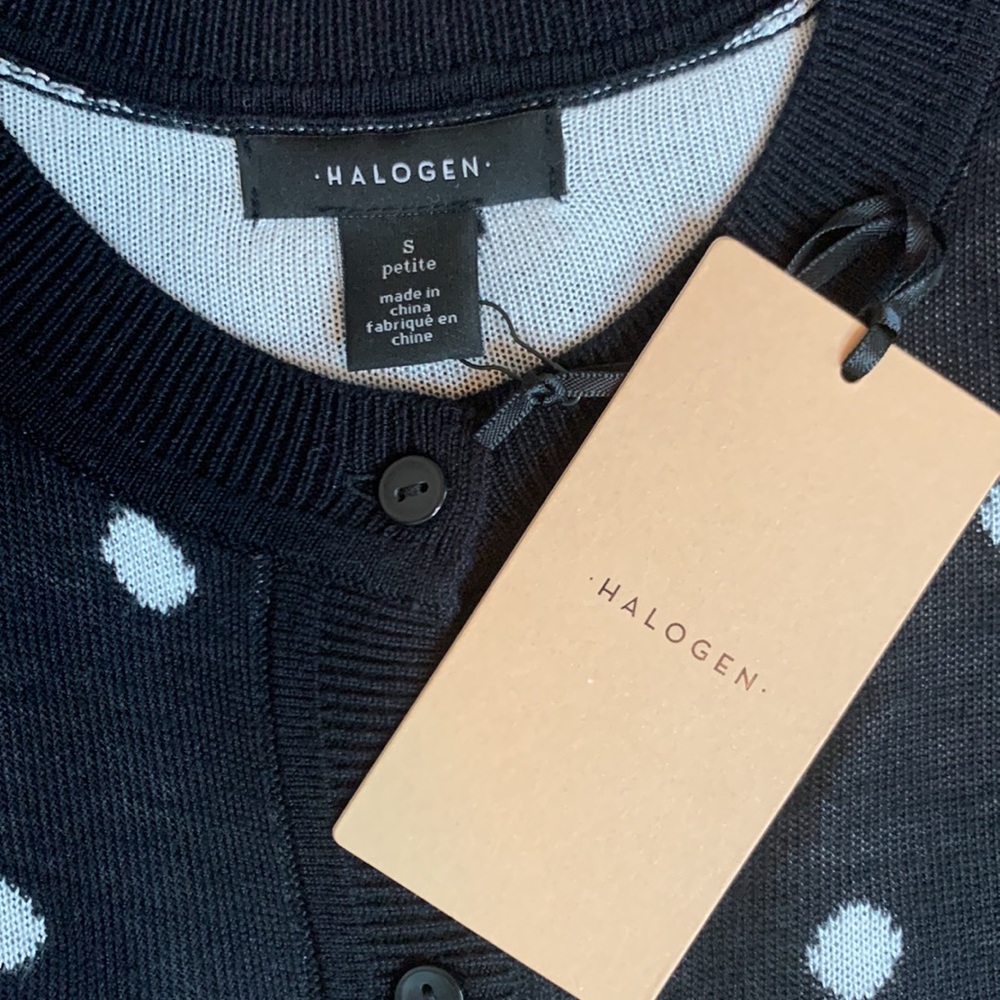 Halogen 3/4 sleeve Cardigan - Picture 3 of 5